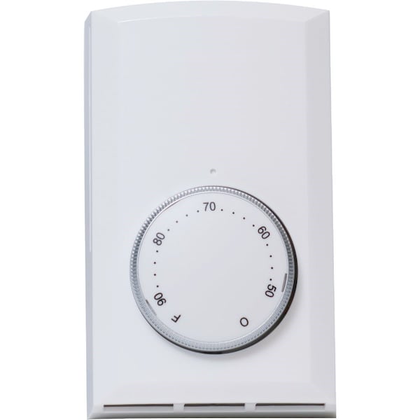 White Double 22A Electric Baseboard Heater Thermostat